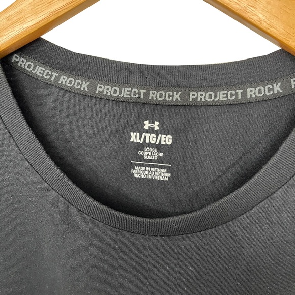 Under Armour Project Rock Payoff Brahma Bull T-Shirt Black Men’s XL - Picture 5 of 12
